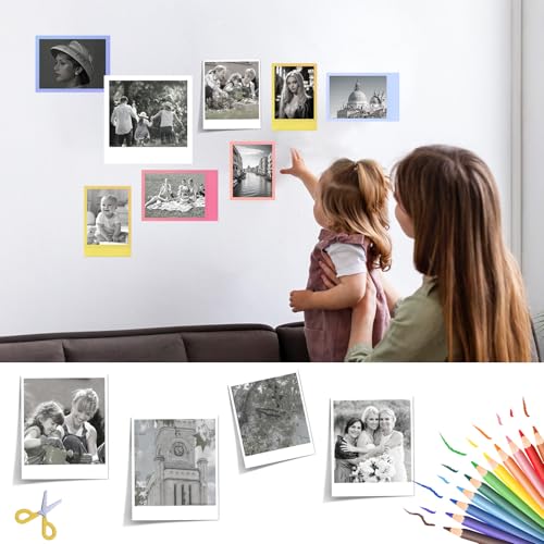 Farnirvana 20 Rollen Thermorollen, Mini Drucker Papier Selbstklebend, Druckpapier Thermopapier für Kinderkamera, Rollen Nachfülldruckpapier Sofortdruckkamera, für Mobiler Fotodrucker (57 x 25 mm)