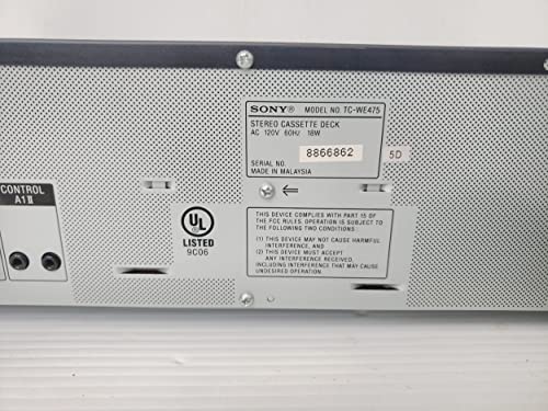 Sony Tcwe475 Dual Cassette Player / Recorder (Discontinued By Manufacturer) #TOP7