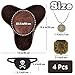 Zddaoole 4PCS Brown Pirate Hat,Renaissance Pirate Tricorn Hat set,Novelty Pirate Hat with Eye Patch & Necklaces for Male Female Halloween Cosplay,Decoration Accessories