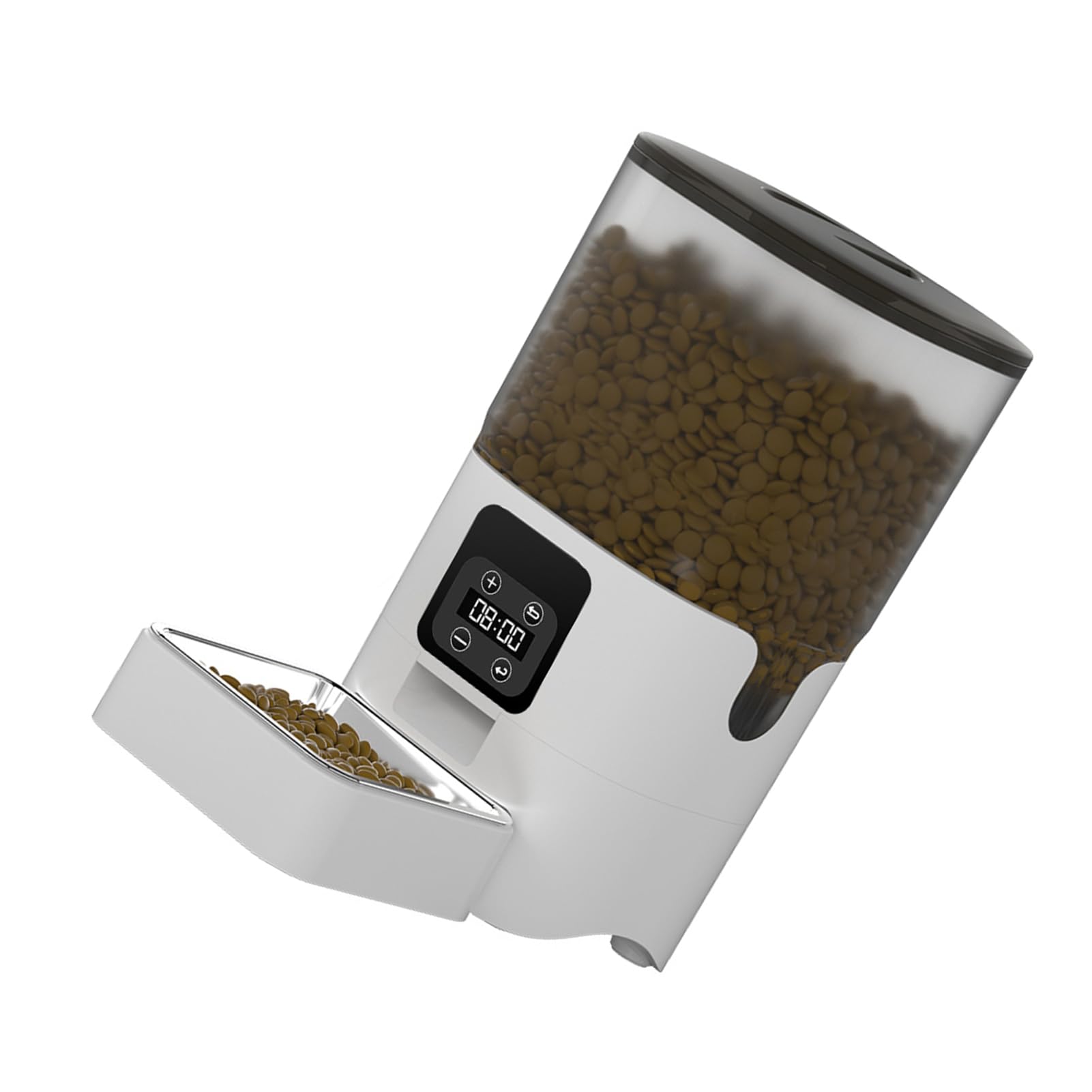 Alimentatore Automatico per Animali Domestici Fotocamera Ad Alta Trasparenza da 6 Litri Doppia Alimentazione per Cani Gatti Design Igienico Audio Bidirezionale 1080P Proprietari di Animali