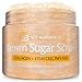 M3 Naturals Brown Sugar Scrub infused with Collagen and Stem Cell All Natural Body and Face Scrub for Acne Cellulite Stretch Marks Spider Veins Scars Wrinkles Skin Care Exfoliator 12 oz