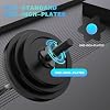 47 EZ Curl Bar Weight Lifting Bar, Standard Barbell Bar for Hip Thrusts/Squats/Lunges for Gym and Home, 1-inch Curling Bars for Weightlifting with 2 Star Collars (300lb Weight Capacity)