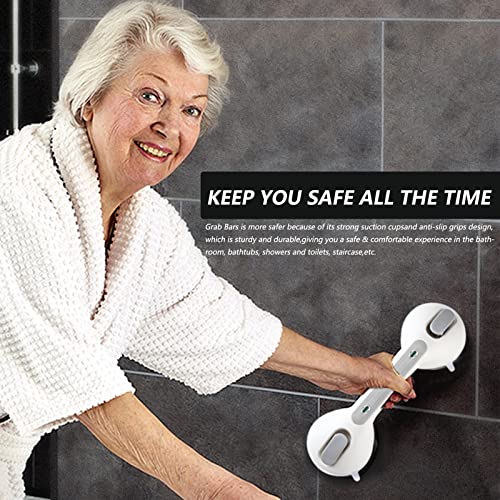 Rackickyer Grab Bars For Bathtubs And Showers, 2 Pack 16 Inch Shower Handles, Strong Suction Grab Bar For Shower, Anti-Slip Shower Grab Bars For Seniors, Bathroom Handicap Grab Bars With Indicators #TOP2