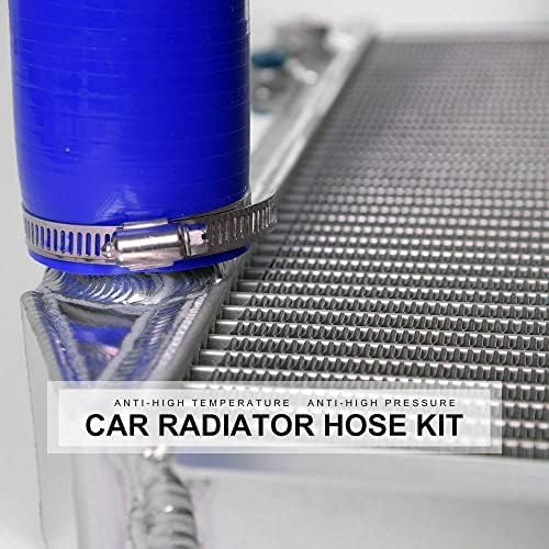 G-PLUS Silicone Radiator Coolant Hose Pipe Kit Clamps Compatible with Honda CRV MK1 1998-2001,Blue