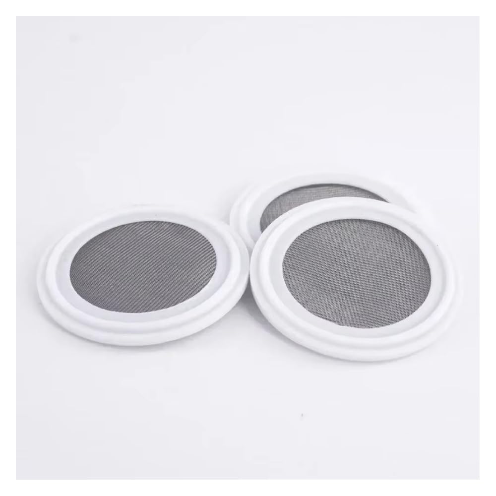 119mmOD-4 Inch TC Triple Clamp Strainer Screen 10-500 Mesh Stainless Steel 304 PTFE Sanitary Gasket Seal for Home Brewing(50 Mesh)