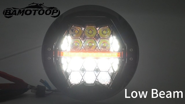 Amazon.com: 120W 7'' Motorcycles LED Headlight With Amber