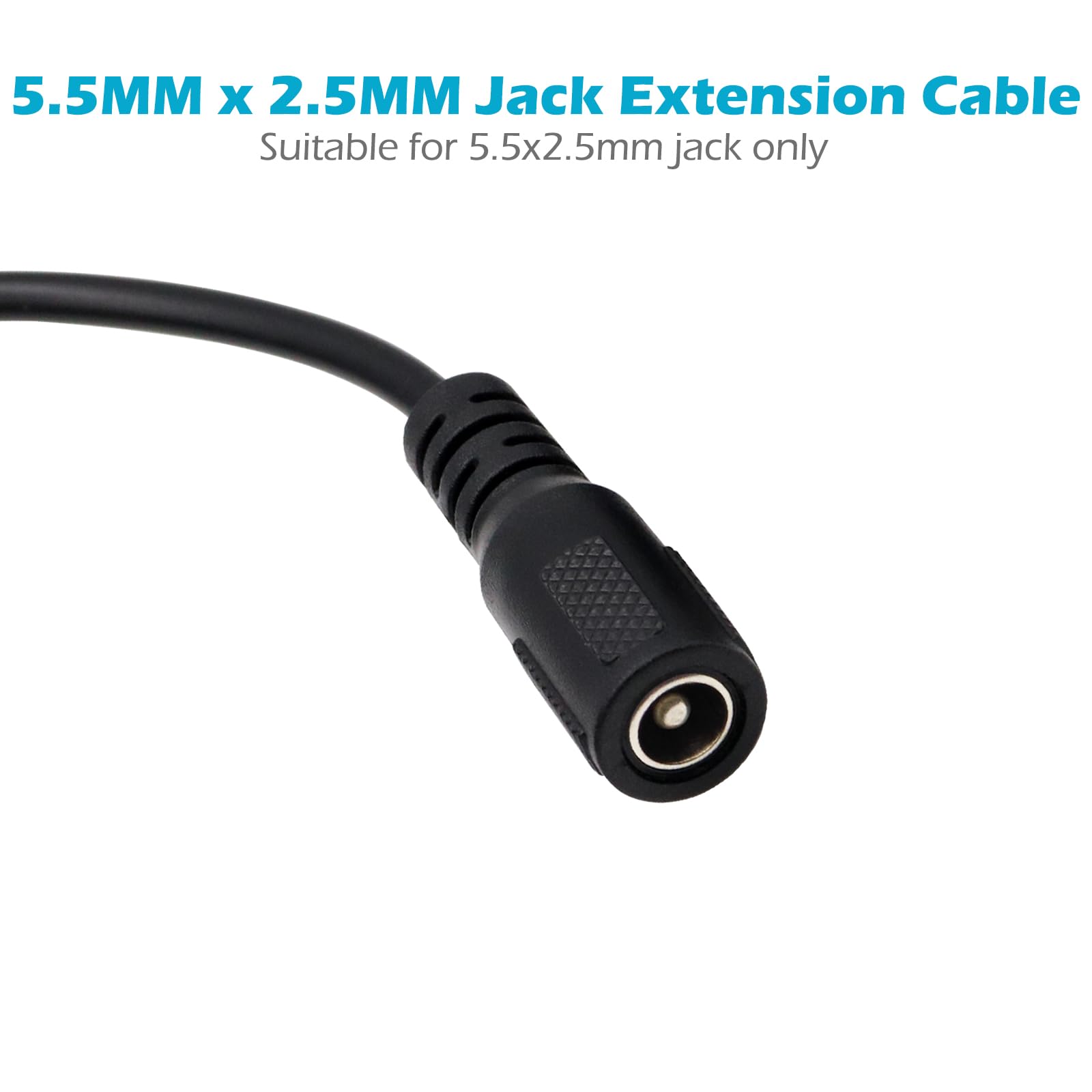 Amazon.com: 5.5mm x 2.5mm DC Power Extension Cable, 10FT 5.5x2.5mm