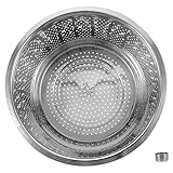 OQHAIR Vaporera de arroz de Acero Inoxidable Cesta de Vapor para Bola de Masa Utensilios de Cocina de Acero Inoxidable Vaporizador de Ropa de Mano Colador e Inserto de Acero Inoxidable Di