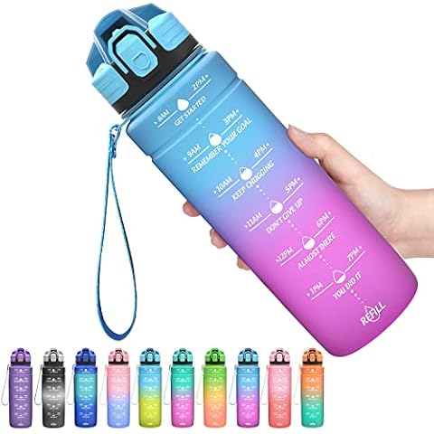 Coolfel Sport Trinkflasche 1,5l, 1l, 700ml, 500ml Trinkflasche Kinder Auslaufsicher Cover