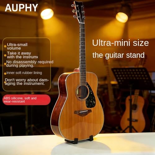 Support de guitare au sol compact, étagère de présentation stable pour ukulélé