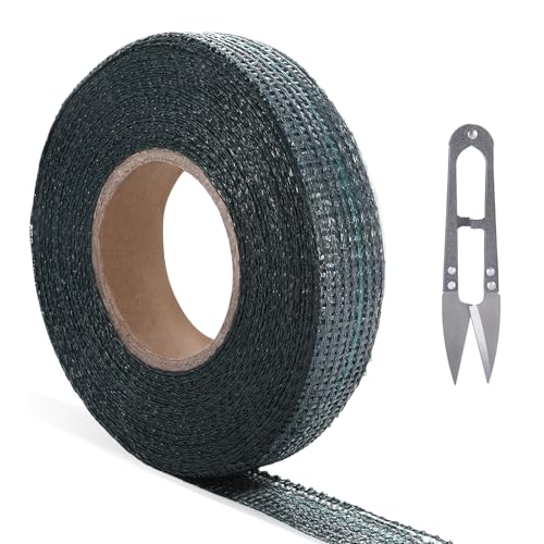 ShinherYee 1 Rolle Pflanzenbinder Baumanbinder, Baumbinder Pflanzenband, 3cmx50m Baumbefestigung Bindeband, Juteband Garten Juteband Grün, für Garten Zum Fixieren Und Binden Von Bäumen