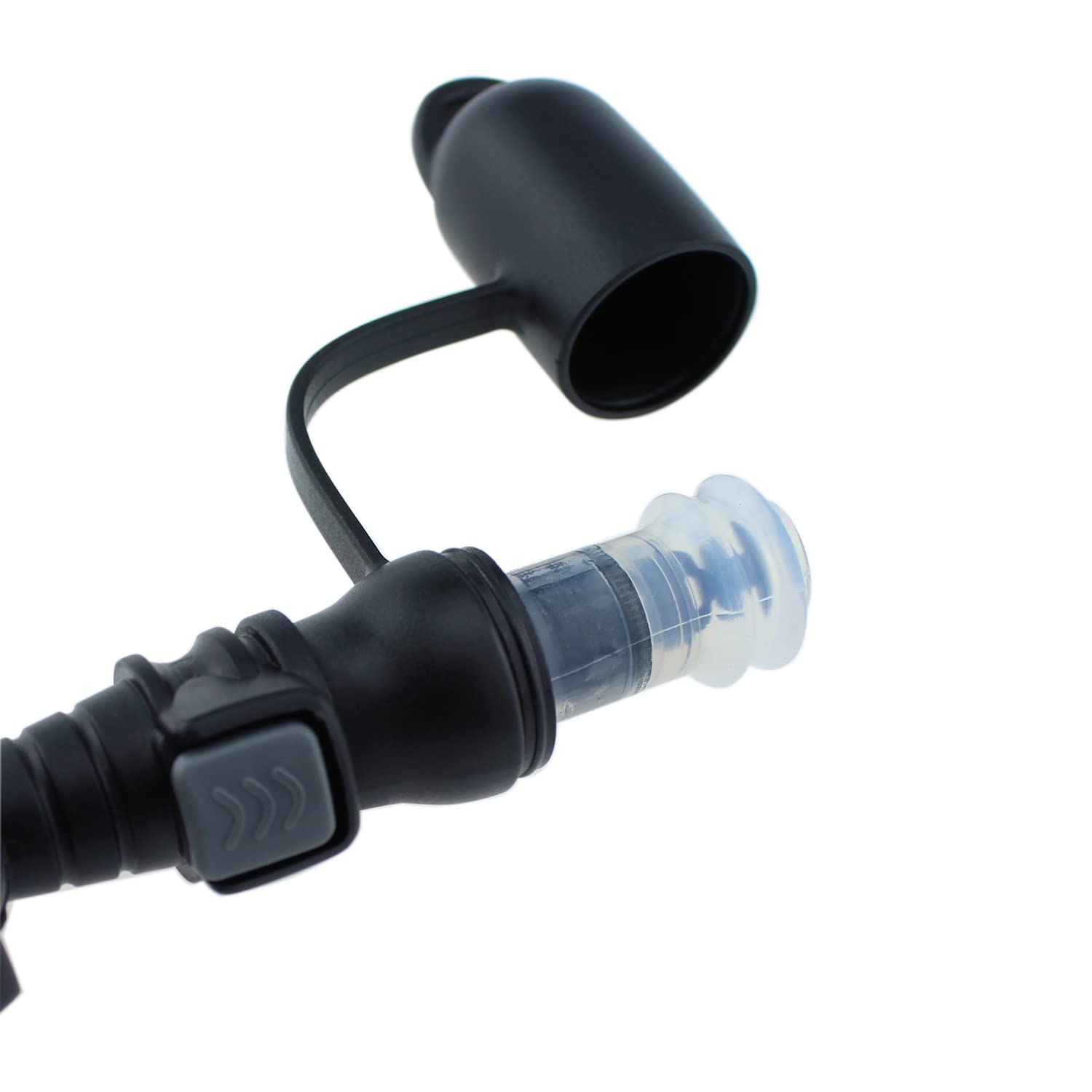 Maxmoral 2pcs Hydration Bags Bite Valve Mouthpiece Replacement Black Detachable Universal Manual Switch for Cross Country Bladder Bag for Any Hydration Pack System