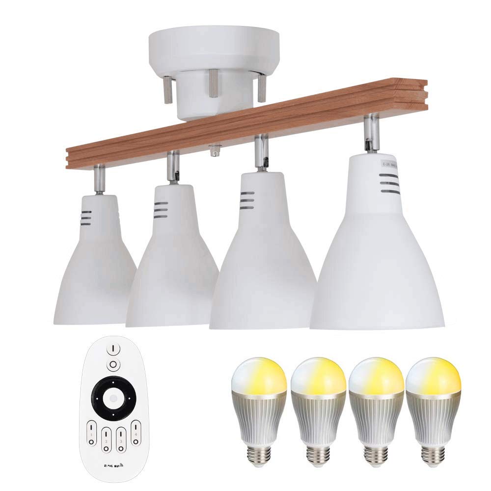 Amazon | 共同照明 シーリングライト4灯 6畳 8畳 スポットライト