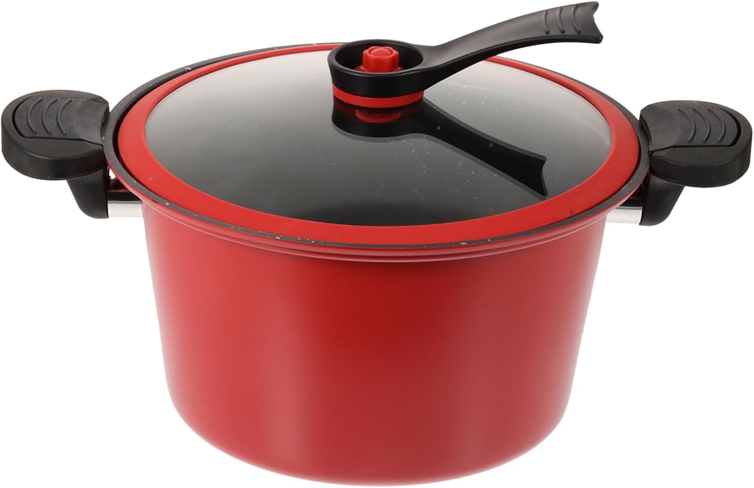 6L Low Pressure Cooker Lid Universal Cooking Pot for Gas Stoves Large Capacity Pressure Pot for Household Use Compatible Induction and Gas Stovetops