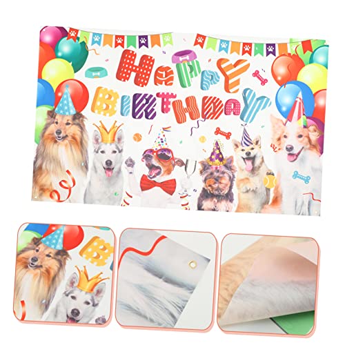 STOBOK Bandeira De Suspensão Do Tema Do Animal De Estimação Artigos Para Festa De Cachorro Decoração