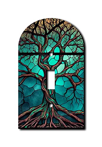 Off The Wall Plates - Stained Glass Look Tree -