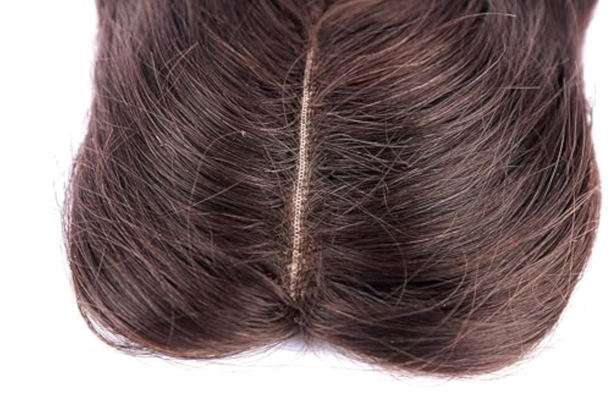 100% Human Hair Topper 3X4, Clip In Hairpiece