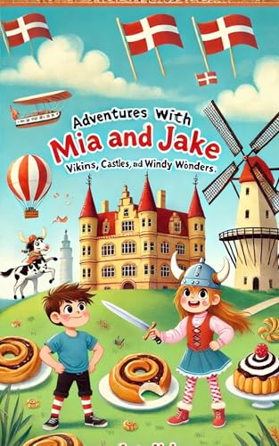 Denmark Educational Adventure Book With Mia And Jake: Danish Fun Kids Travel Humor Book History Cultural Exploration cover
