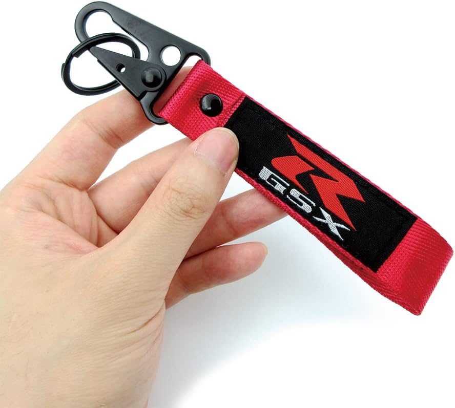 Motorcycle Key Ring 3D Embroidery keychain for Suzuki GSXR 600 750 1000 GSX1300R GSF 650 K1 K2 K3 K4 K5 K6 K7