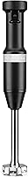 KitchenAid KHBV53 Variable Speed Corded Hand Blender Matte Black - 8in Removable Arm, Pan Guard, 3-Cup Jar
