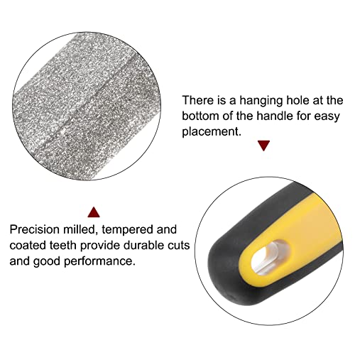 Harfington Diamond Coated File 10 Inch 80 Grits Triangle Files Tools With Plastic Handle For Metal Glass Wood Stone Grinding Polishing Engraving #TOP3