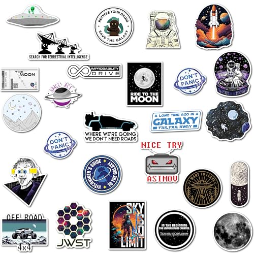 Image of WallDesign Galactic Adventures Magnet Set - Essential Space Themed Designs, Ideal Space Gifts for Kids, Science Students, Space Enthusiasts (Set of 26)