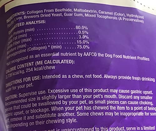 Dentley Dog Chews Highly Digestible Rich Ribbons Chicken Flavor for Medium & Large Dogs 1-Bag 5-Individual Chews Plus 1-Dog Waste Bags