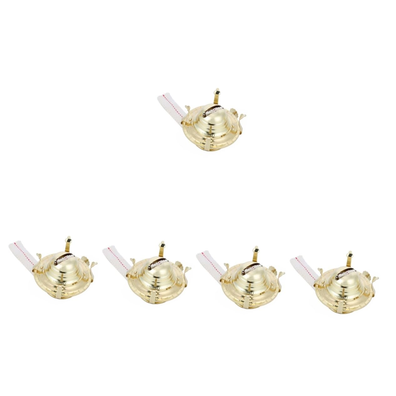 OSALADI 5 Sets Oil Lamp Replacement Burner, Oil Lamp Burner,Brass Plated Oil Burner,Brass Kerosene Oil Lamp Burner for Antique Hurricane Lamps