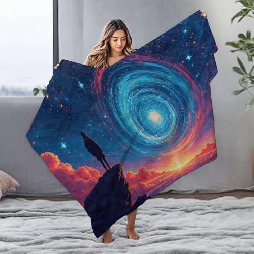 Couverture flanelle galaxie pour s'évader ensemble sous un ciel étoilé - 2