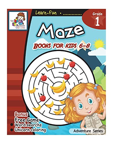 Maze Books for kid 6-8: Maze book for kids age 6-8, 8-10 Amazing Activity Book for Children, games, puzzles, problem-solving (Adventure Series)