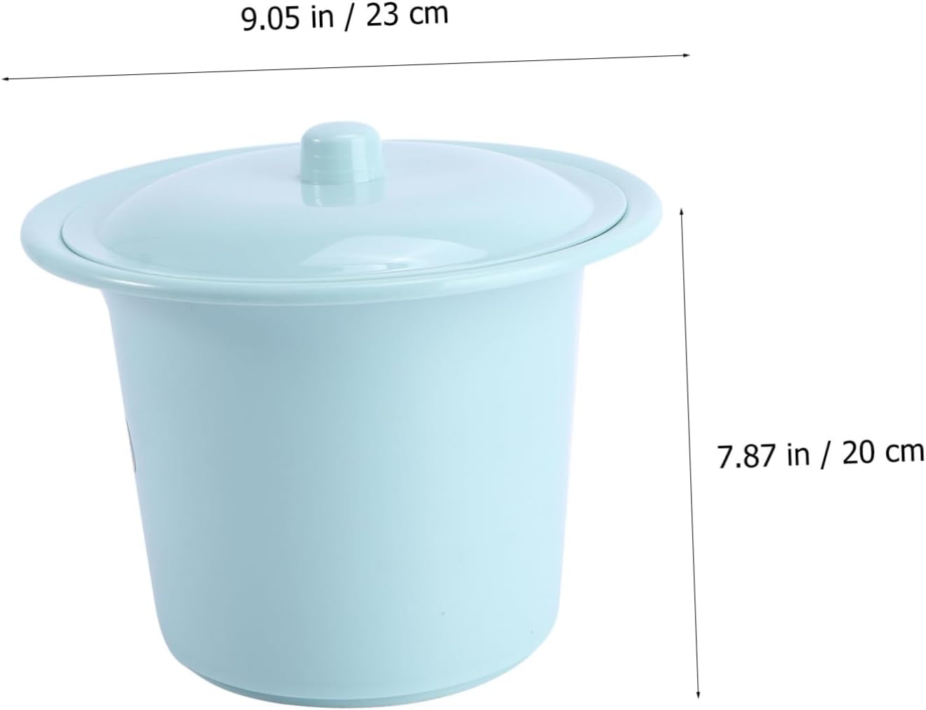 Plastic Bedpan with Lid and Elderly, Green Chamber Pot Spittoon Container for Bathroom Use and Patient Care