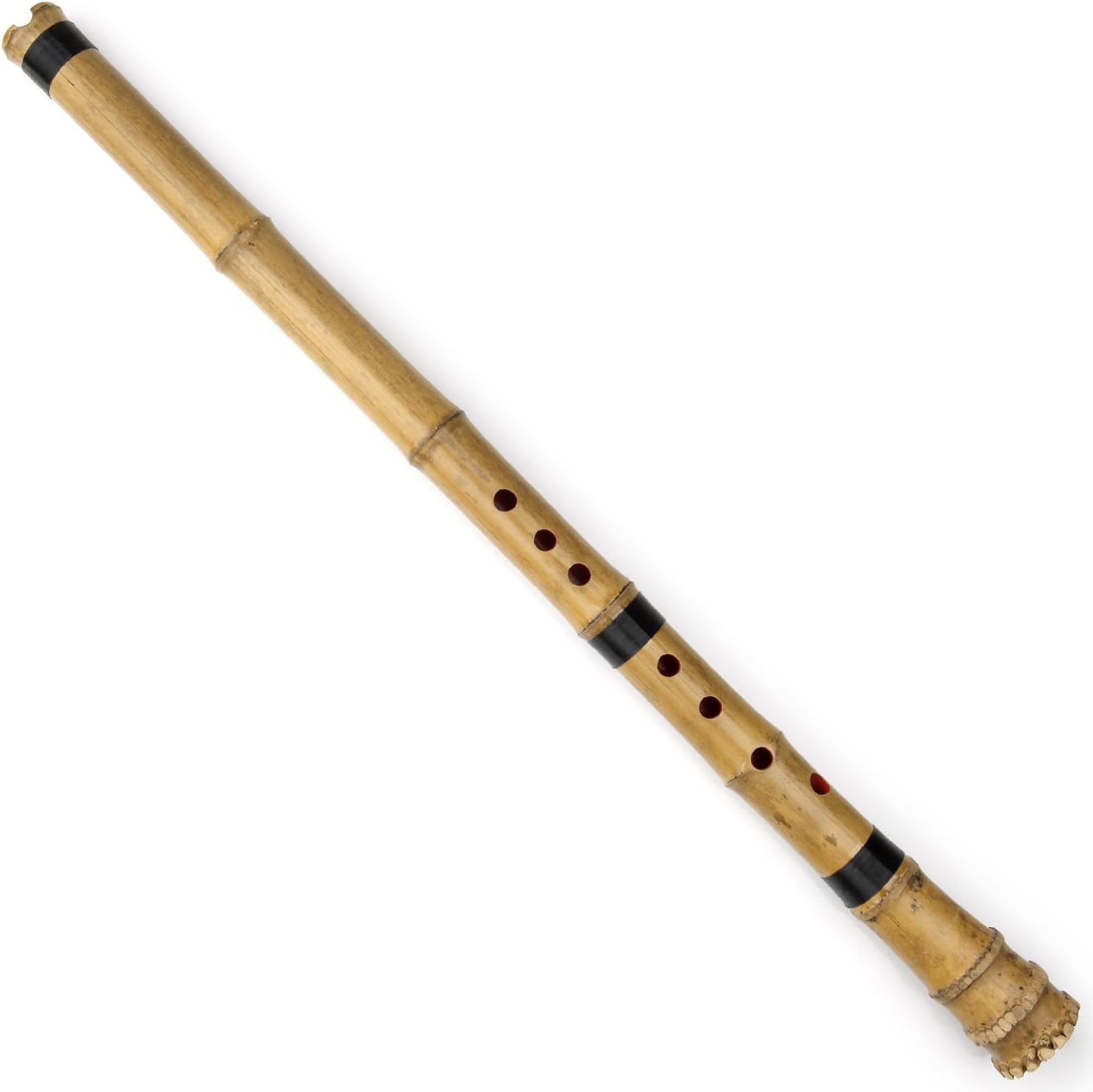 Chinese Vertical Bamboo Flute Traditional Musical Instrument Professional Nan Xiao 8 Hole G Key (Left Hand (open))
