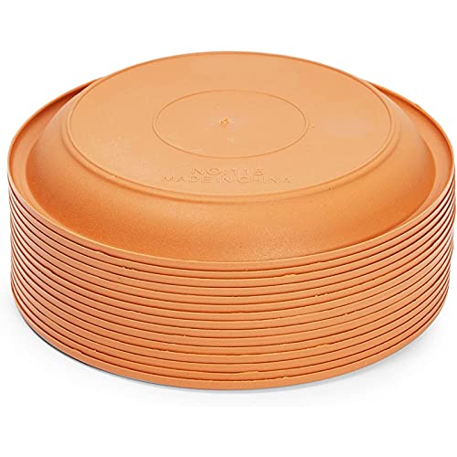 Farmlyn Creek Terracotta Planter Pot Saucers, Plastic Drip Trays For Indoor & Outdoor Plants (6 In, 15 Pack) #TOP4