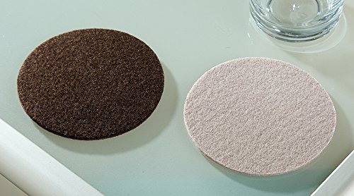 Preisvergleich Produktbild GILDE Filz-Untersetzer, rund, beige