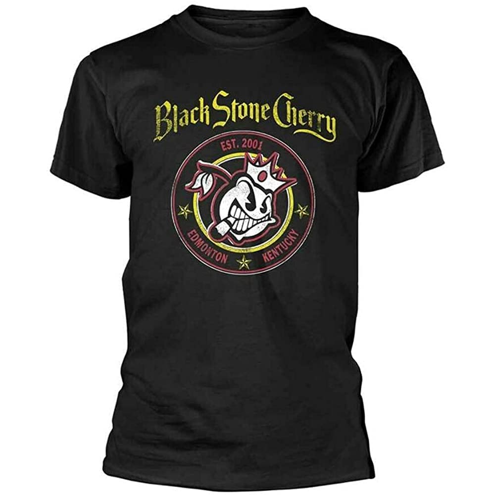 titian Black Stone Cherry Bullseye T Shirt BlackXL Black L