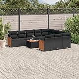 Matériau de qualité supérieure et facile d'entretien : fabriqué en rotin PE robuste et facile d'entretien et cadre en acier revêtu par pulvérisation, combiné avec un plateau de table en bois d'acacia durable qui se nettoie facilement avec un chiffon humide. Idéal pour une utilisation en extérieur toute l'année.