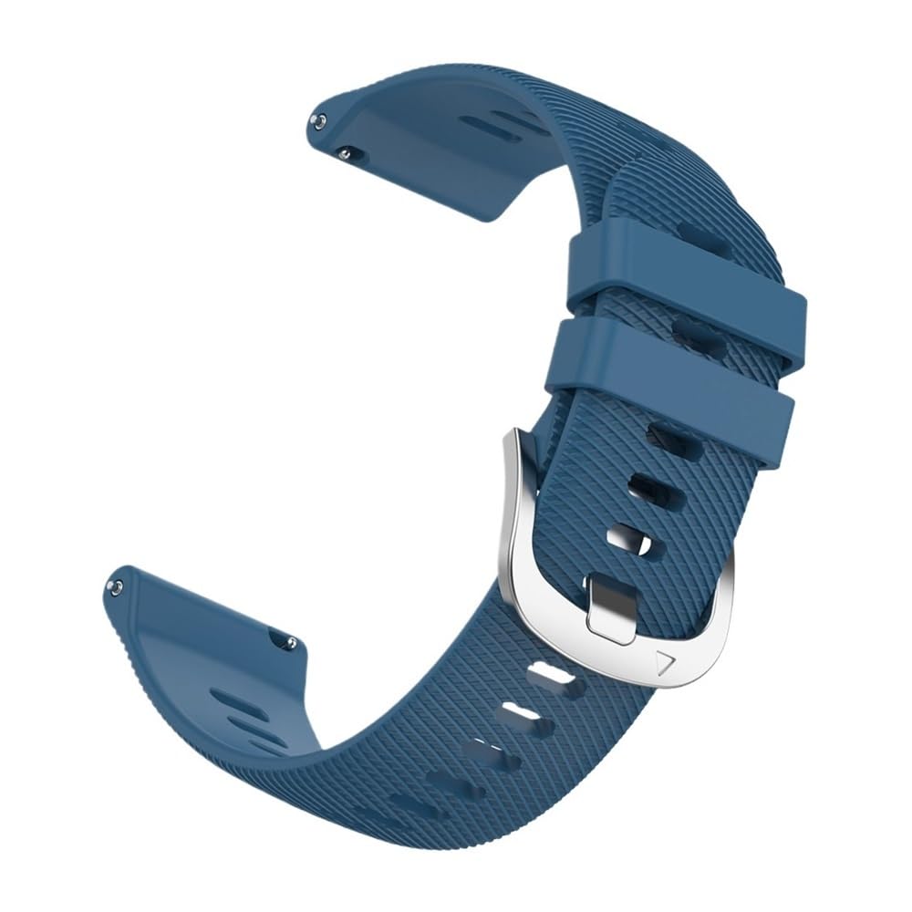 20mm 22mm Silicone Strap Fit For Garmin Forerunner 265 255 165 570/Vívoactive 6 5 3 Music/Venu 4 2/D2 Air X15(Blue1,1pcs 20mm)
