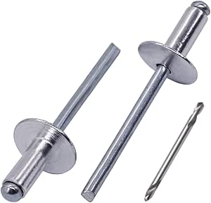 SKIR'CO (100 stuks) Verzonken Aluminium Blindklinknagels 4,0 x 8 mm SKIR'CO (100 stuks) Verzonken Aluminium Blindklinknagels 4,0 x 8 mm