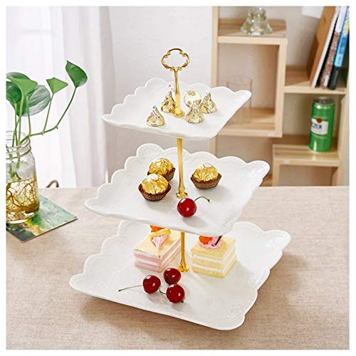 Elegant 3-Tier Porcelain Cupcake Stand for Any Occasion - Image 3