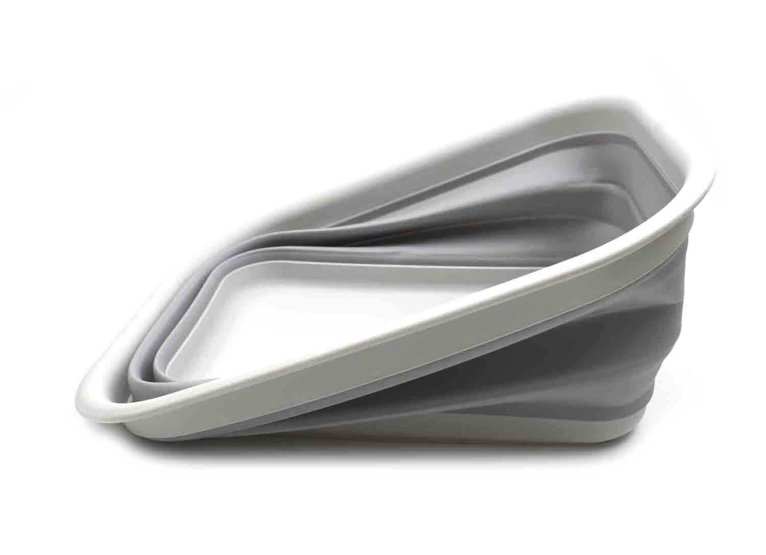 SAMMART 15L Juego de 2 tubos plegables (gris/2)