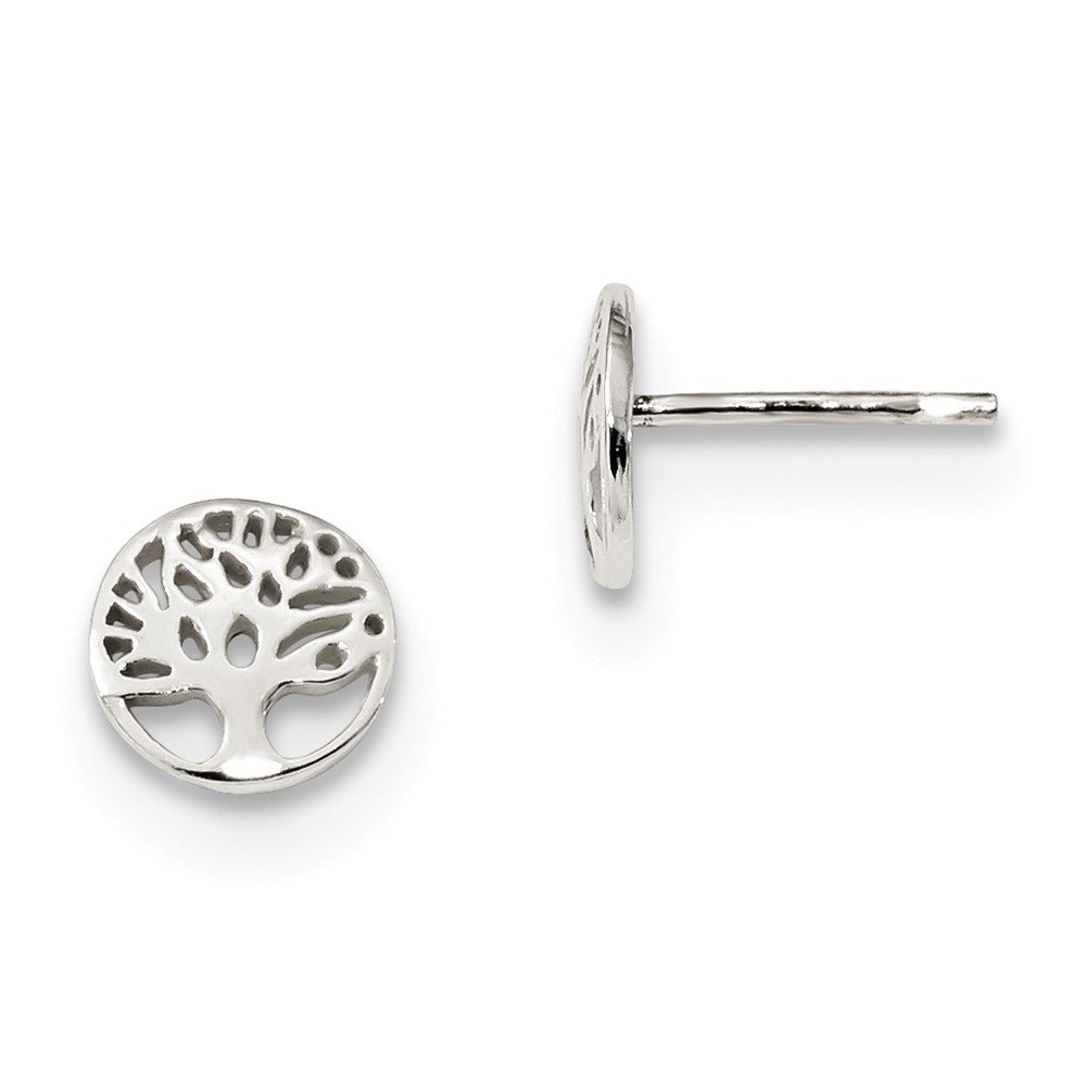 ICE CARATS 925 Sterling Silver Tree Post Stud Earrings Outdoor Nature Fine Jewelry Gifts For Women
