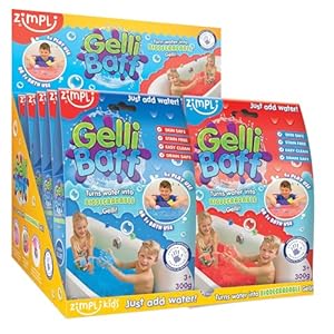 8 x Gelli Baff Gift Bundle from Zimpli Kids, Turns water into thick, colourful goo, 2 x Red, 2 x Blue, 2 x Pink & 2 x Green, Perfect Party Favours for Children