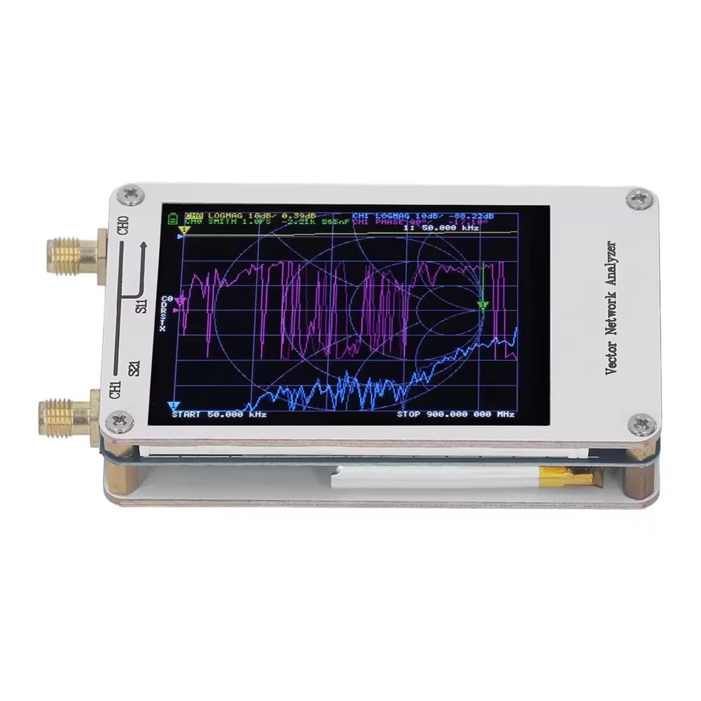 Vector Network Analyser 50K-900M Analizzatore di Antenna Tester per Cavi di Rete Strumenti di Rete da 2,8 Pollici Accessori di Ricambio