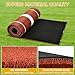 Shopsource Softball Pitching Mat, 10 x 3 FT Baseball Training Surface With Stitched Embroidery Turf, Upgraded Anti-Slip Design and Soft Rubber Mound for Indoor Outdoor Use