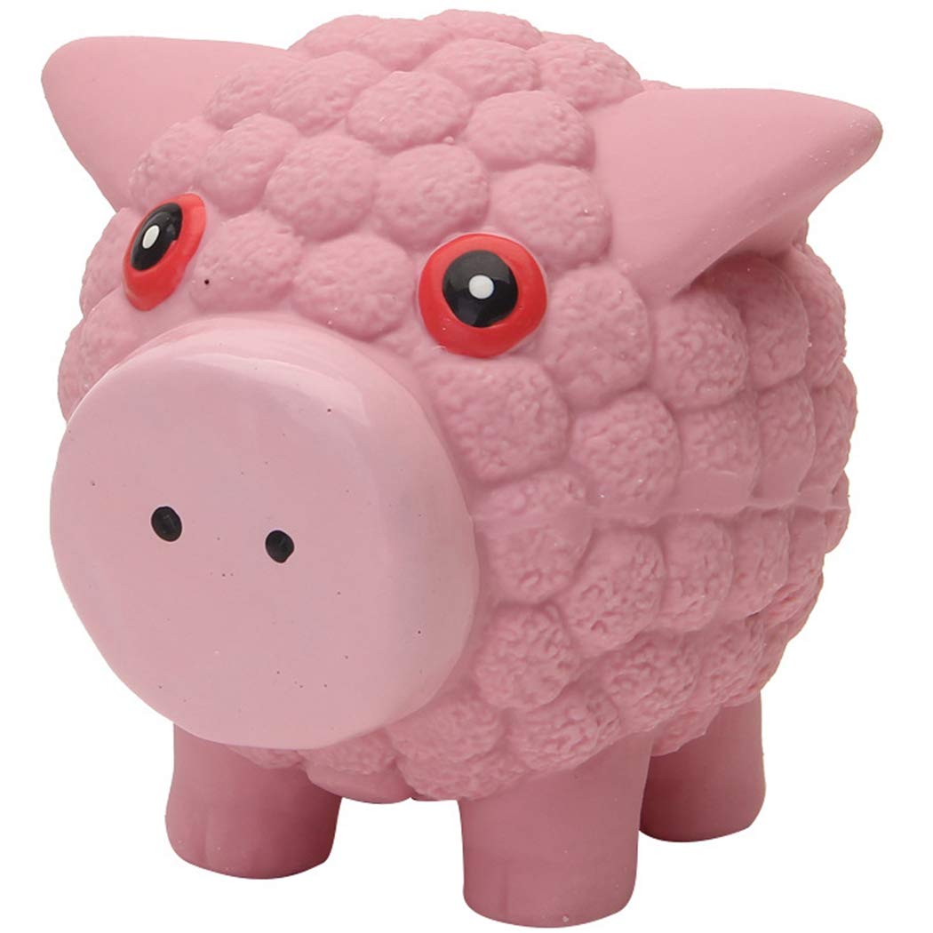 boxoon Dog Latex Chew Toy Anti-bite Interactive Hedgehog Dog Toy Pig Squeaky Toy Dog Brushing Chew Toys Bite Durable Toys