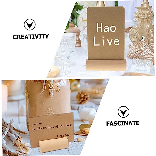 UPKOCH 80 Pçs Suporte De Cartão De Visita Triângulo Mesa Suporte De Cartão Postal Suportes De Mesa S