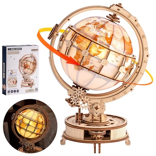 ROBOTIME ���̃p�Y�� �ؐ� 3D �E�b�h�p�Y�� �d���� �������f�� ���J�j�J�� �H��L�b�g DIY �N���t�g �g�ݗ��� �B�������X �ɂԂ� �]�g�� �W���� �m��ߋ� �������� 14��+ ���w�� �q�� ��l���� �a���� �N���X�}�X �v���[���g �C