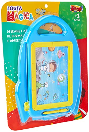 Lousa Mágica Infantil Foguete com Caneta e Suporte, Zoop Toys, multi-colored