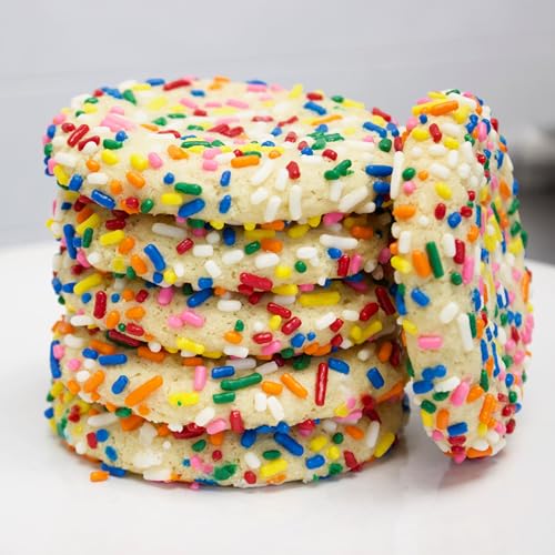 Image of Yupik Rainbow Sprinkles, 2.2 Lb, Low In Sugar, Cholesterol-Free, Sodium-Free, Kosher, Dessert Topping (Pack of 2)