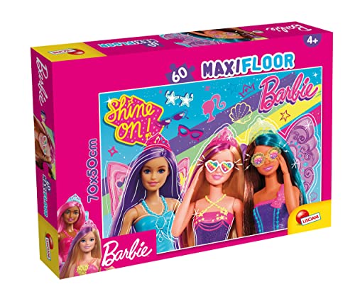 Liscianigiochi-Lisciani Juegos Barbie Puzzle Maxifloor 60 Giochi 99450